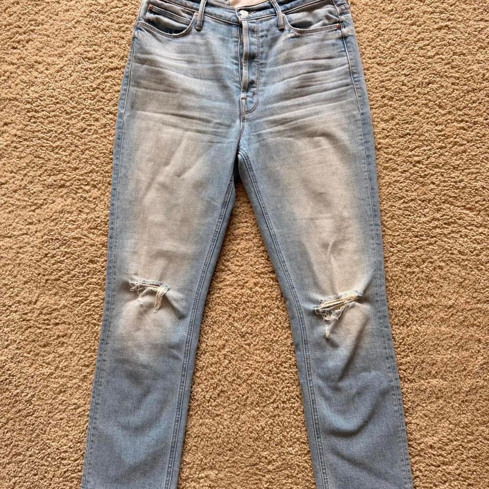 Mother the dazzler blue jeans